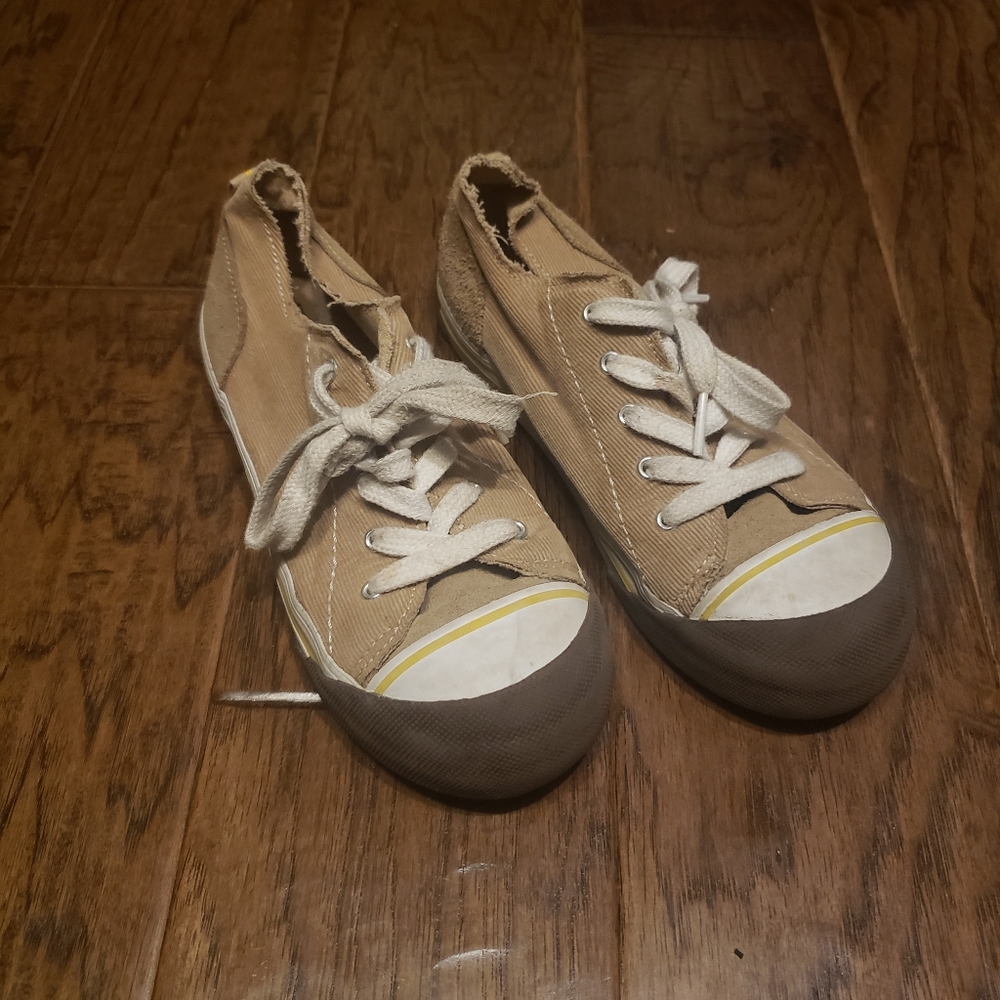 Umi Big Kids Corduroy Sneakers Brown Tan US 2
